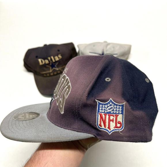 Lot Of 3 VTG Hats Dallas Cowboys THRASHED FOR CRAFTING OR REPAIR - NEED CLEANING - Picture 8 of 12
